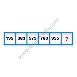 Missing Number Finding mcq question image