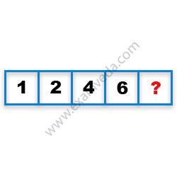 Missing Number Finding mcq question image